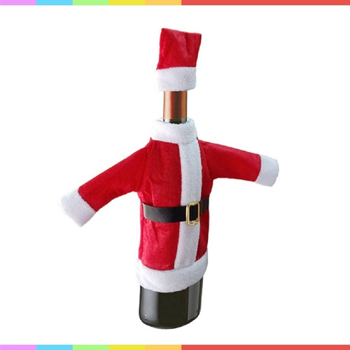 Traje De Viejito Pascuero Para Botella De Vino Decoracion