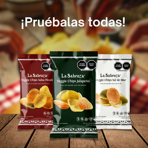 Veggie Chips Jalapeño 95gr 15 Pack
