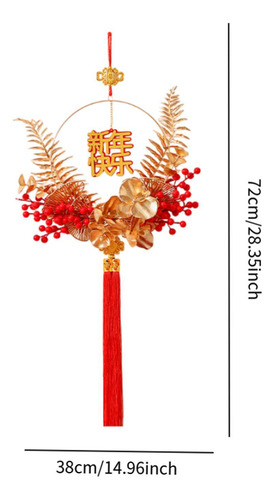 Corona De Año Nuevo Chino, Corona De Frutos Rojos, Corona