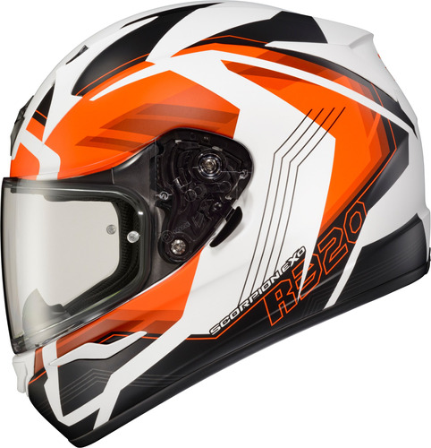 Casco Scorpion Exo Exo-r320 Full-face Hudson Naranja LG