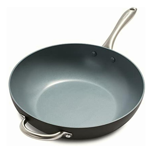 Greenpan Lima 12.5 Inch Hard Anodized Non-stick Ceramic Wok