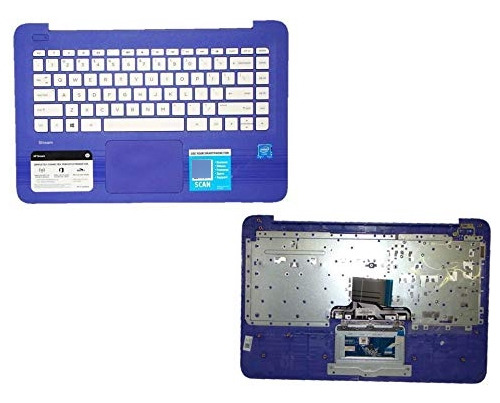 Teclado Tactil Para Reposamuñeca Hp Stream Color Morado