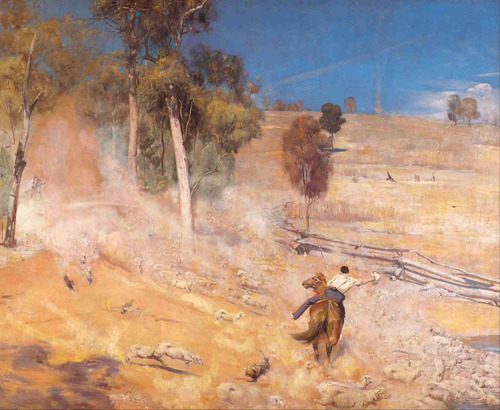 Lienzo Canvas Arte Escapada Tom Roberts 1891 50x61