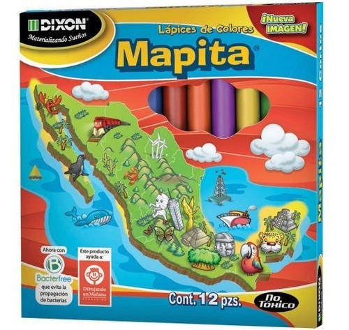 Pack De 20 Mapita Cortos Con 12 Colores 
