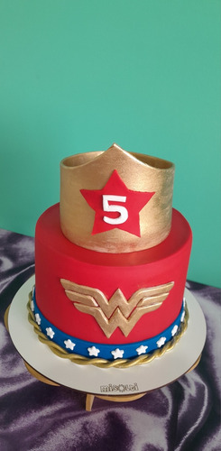 Torta Wonder Woman Mujer Maravilla
