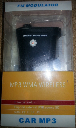 Modulador Fm Wma Inalambrico Rmt Pantalla Lcd Car Mp3 (Usado)