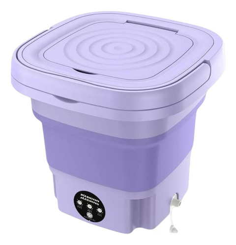 Lavadora portátil plegable 11 litros color lila 110v/220v