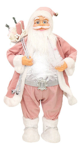 Adornos Navideños De Santa Claus Muñeca Stand Figura Pantall