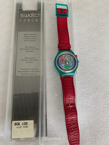 Relogio Swatch Scl 103.crono, Pink Springs. Cx E Manual.1993