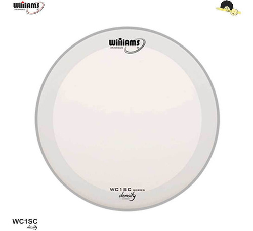 Imagem 4 de 6 de Pele De Caixa/surdo Williams Density Wc1sc Porosa C/ Anel 14