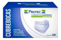 Comprar Cubrebocas Quirúrgico Protec C\u002F50 Pz Pack C\u002F5 Cajas