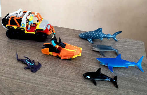 Jeep Jet Ski Tiburon Mar Imaginext (Usado)
