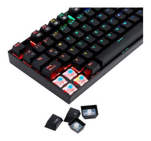 Teclado Gamer Mitra K551-rgb Negro Switch Red Español