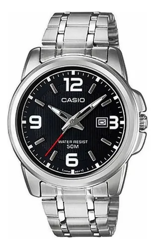 reloj casio MTP-1314SG-1A plateado con dorado hombre - Olímpica