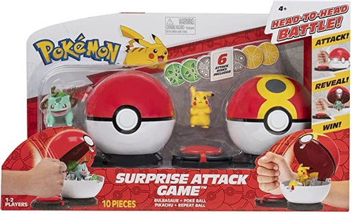 Pokemon Juego De Ataque Sorpresa, Con Pikachu Y Bulb