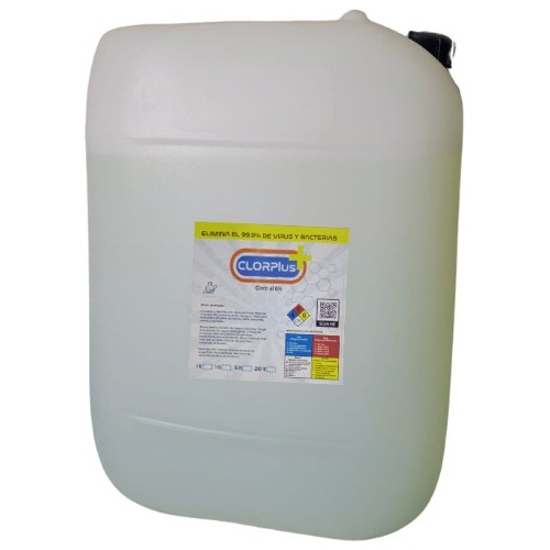 Cloro Blanqueador Bidón 20 Litros Cloroplus (2pzs)