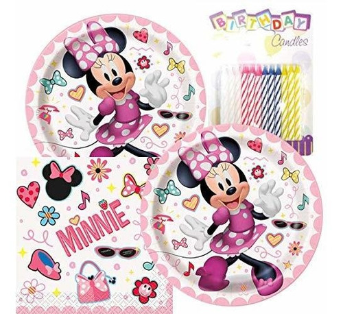 Paquetes De Fiesta - Minnie Birthday Party Pack Includes 7 P