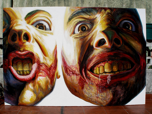 Pintura: Show Time! . La Rocca. Arte Microconceptual.