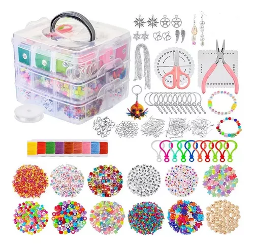 Set Kit Para Hacer Pulseras 5006 Piezas Peirich