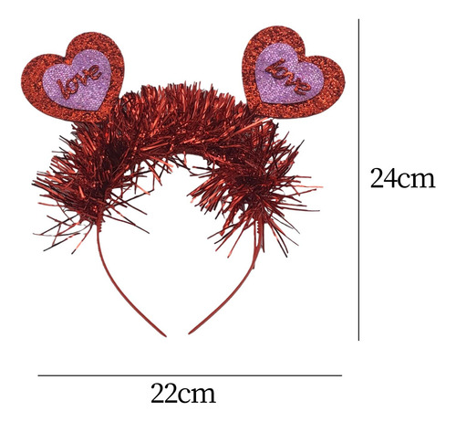 Diadema Para Tocado Del Día De Valentín, Accesorios