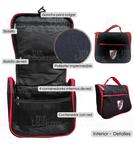 Bolso River Plate Neceser Organizador Portacosmeticos Percha