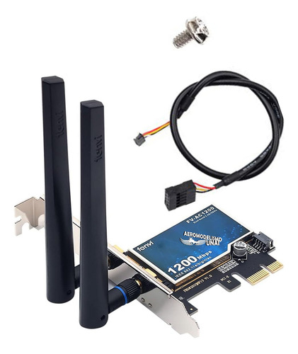 Placa Wifi Pci-e 2.4ghz 5ghz Bluetooth 4.0 Fenvi Ac1200