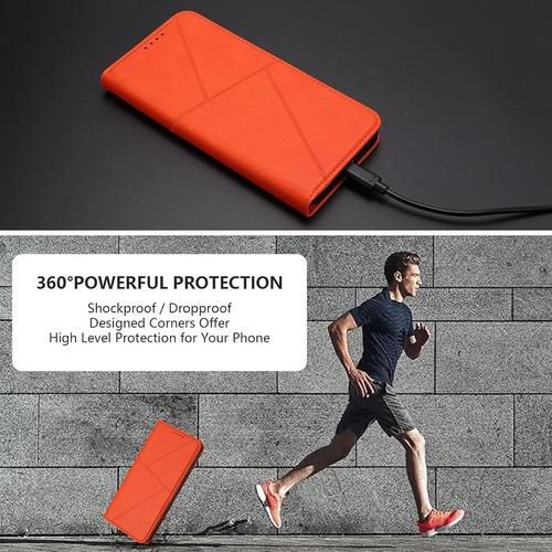 Funda De Piel Tipo Cartera Para Redmi Note 14 Pro 5g/note 14 Pro+ 5g Con Costuras Geométricas Y Ranuras Para Tarjetas