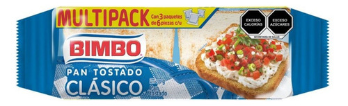6 Pza Pan Tostado Bimbo Clásico 270 G