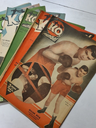 10 Revistas Ko Mundial Numeros 91 Al 100 Año 1952-boxeo