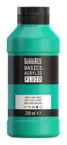 Comprar Tinta Acrílica Liquitex Basics Fluid 250ml Bright Aqua Green
