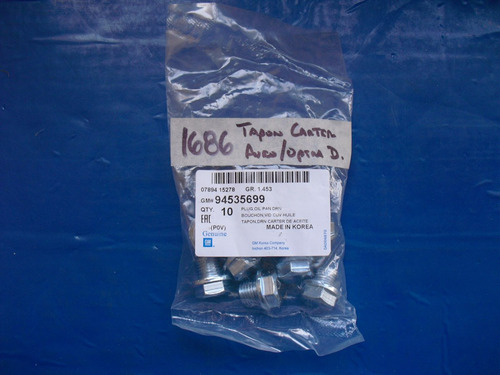 Imagen 4 de 5 de Tapon Carter Motor Aveo / Optra Desing / Spark - Original Gm
