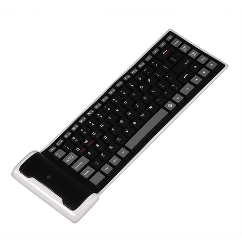 Portátil Roll Up Silicone Bluetooth Teclado Dobrável Fr Ios