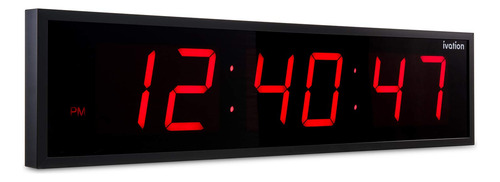 Reloj Led Digital Ivation Enorme, Grande Y Sobredimensionado