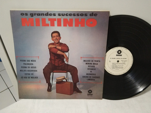 Lp-miltinho-os Grandes Sucessos De Miltinho-raro-perfeito