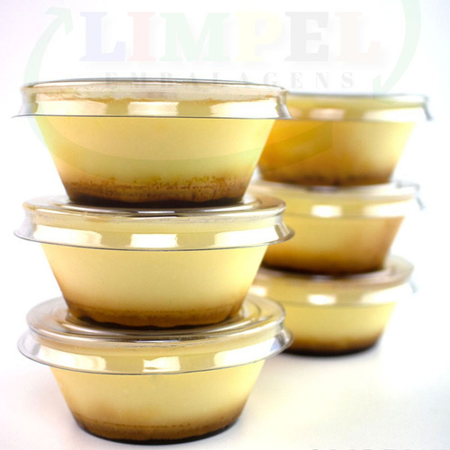 100 Forma Mini Pudim Forneável Banho Maria Microondas 120ml