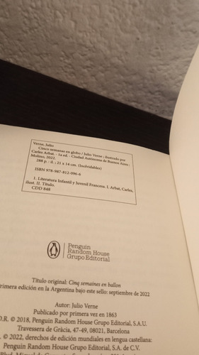 Cinco Semanas En Globo - Julio Verne