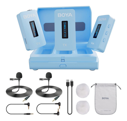 Boya By-xm6-k2b Sistema De Micrófono Lavalier Inalámbrico Co