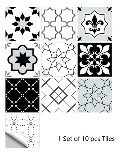 Mz6007 20x20cm 10 Uds. De Azulejos De Superficie Mate,