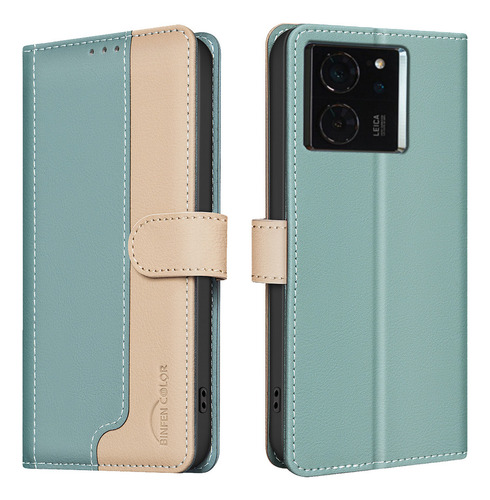 Funda Con Tapa Para Redmi Note 14 Pro+ Plus 5g 14c, Piel Sintética, Colores Empalmes, Funda Tipo Cartera Con Carcasa De Tarjeta Para Teléfono Móvil