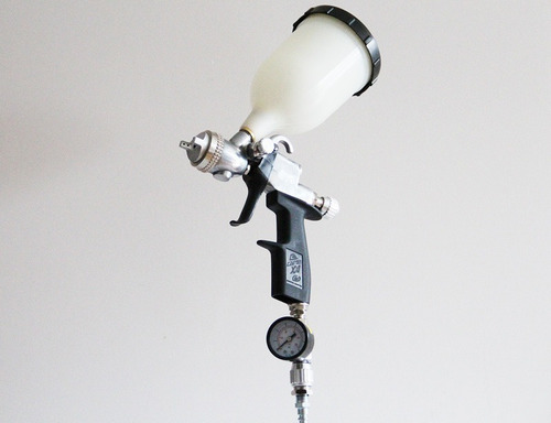Pistola Pintar Soplete Hvlp Manómetro Cane Hvg Profesional
