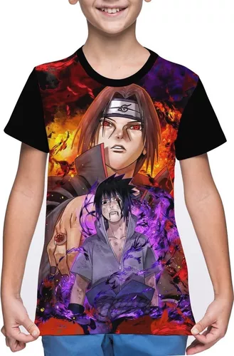 camisa camiseta do Sasuke Uchiha Naruto