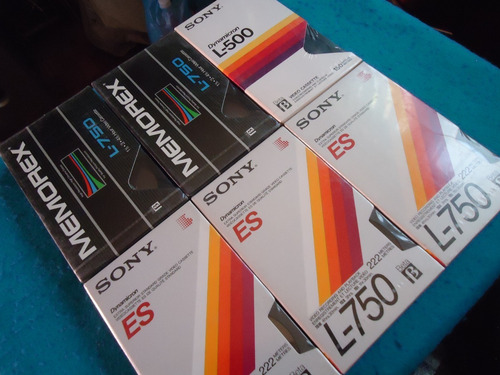Sony Memorex Betamax Cintas Cassettes De Video Lote (Usado)