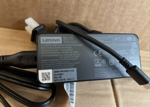 Lenovo Cargador Tipo C 45w20v 2.25a Original Nuevo