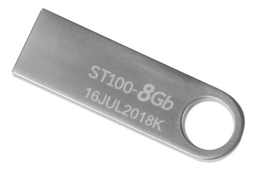 Imagen 1 de 1 de Memoria USB Stylos Tech ST100 8GB 2.0 plateado