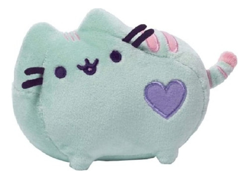 Gund Pusheen Heart Pastel Cat, Peluche, Verde, 6