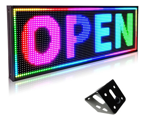 P10 Carteles Led Todo Color Exteriores De 39 X 14 Pulga...