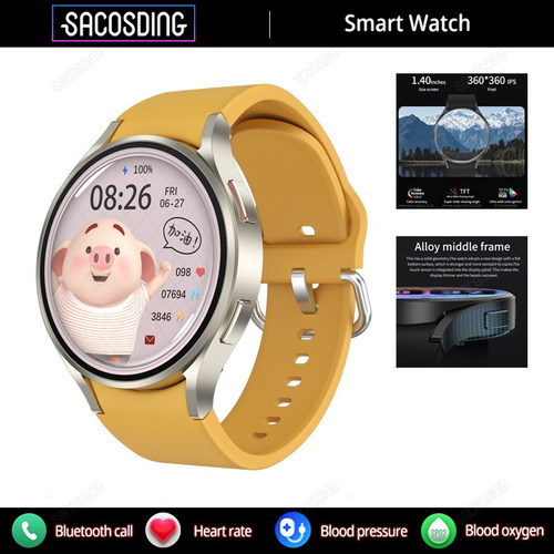 Para Samsung Reloj Inteligente Hombre Smartwatch Llamada R