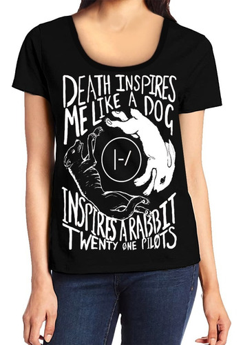 Remeras 21 Pilots Mujer Rabbit Dog Musica Banda