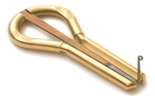 Jew S Harp Muaro --- Estuche Madera Chamán Café, Dorado Acabado