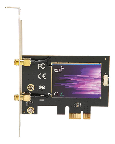 Adaptador De Red Inalámbrico Wifi 6 Pcie 3000 Mbps De Triple